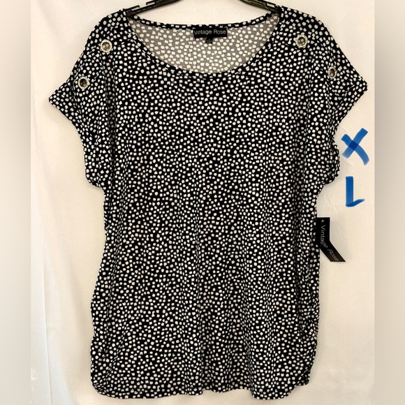 Vintage Tops - Vintage Polka Dot Women's Top